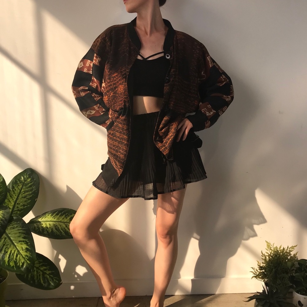 Beautiful Asian Influenced Woven Jacket